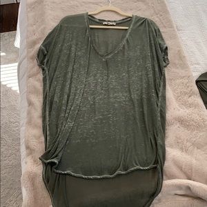 Green flowy top